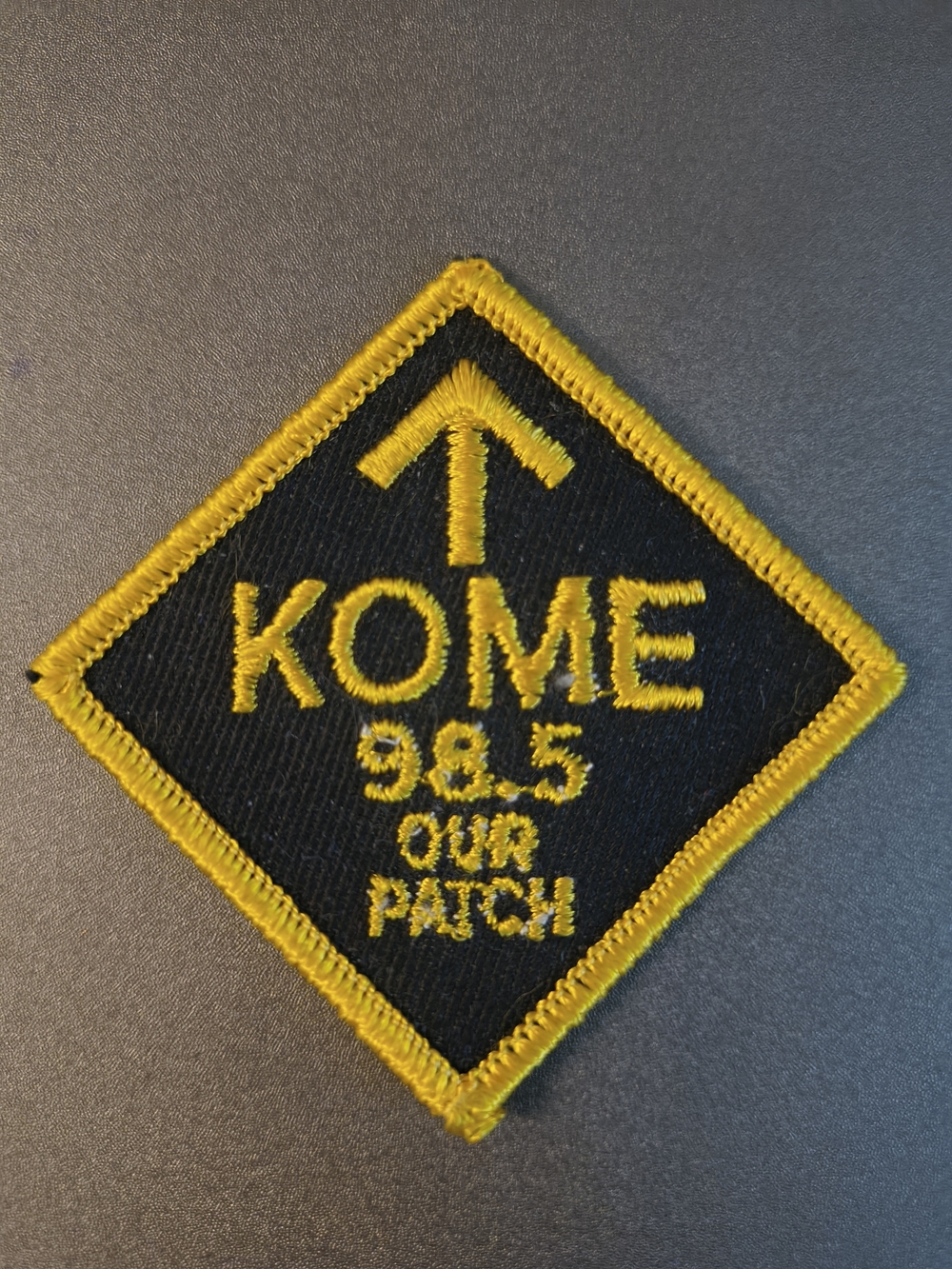 Vintage KOME 98.5 Embroidered Radio Patch